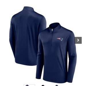 New England Patriots Fanatics Branded Underdog Quarter-Zip Jacket - Navy